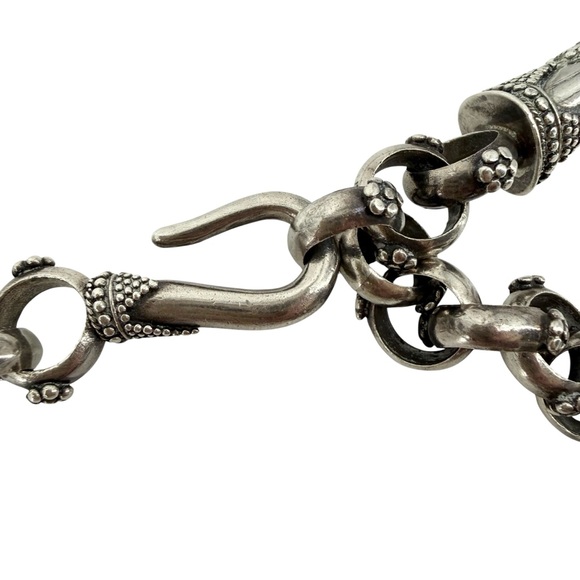 John Hardy Vintage Wheat Sterling Silver Chain Belt Necklace 34” Collectors Item - Picture 5 of 10